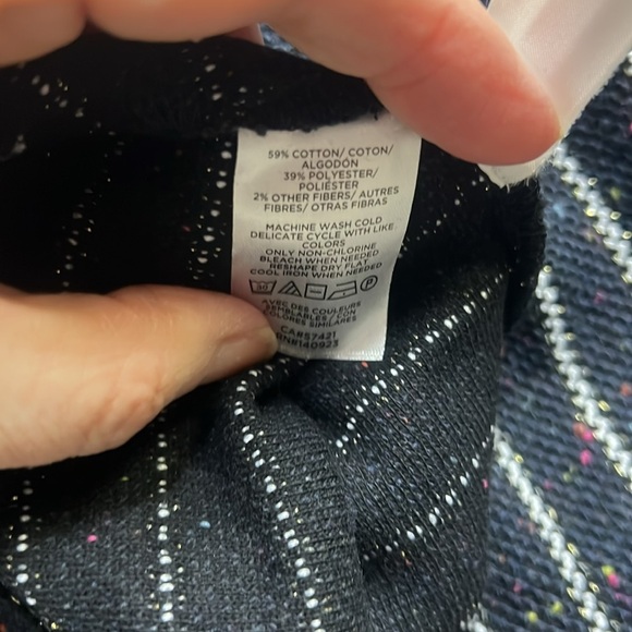 Loft Button Detail Striped Dress - Picture 8 of 8